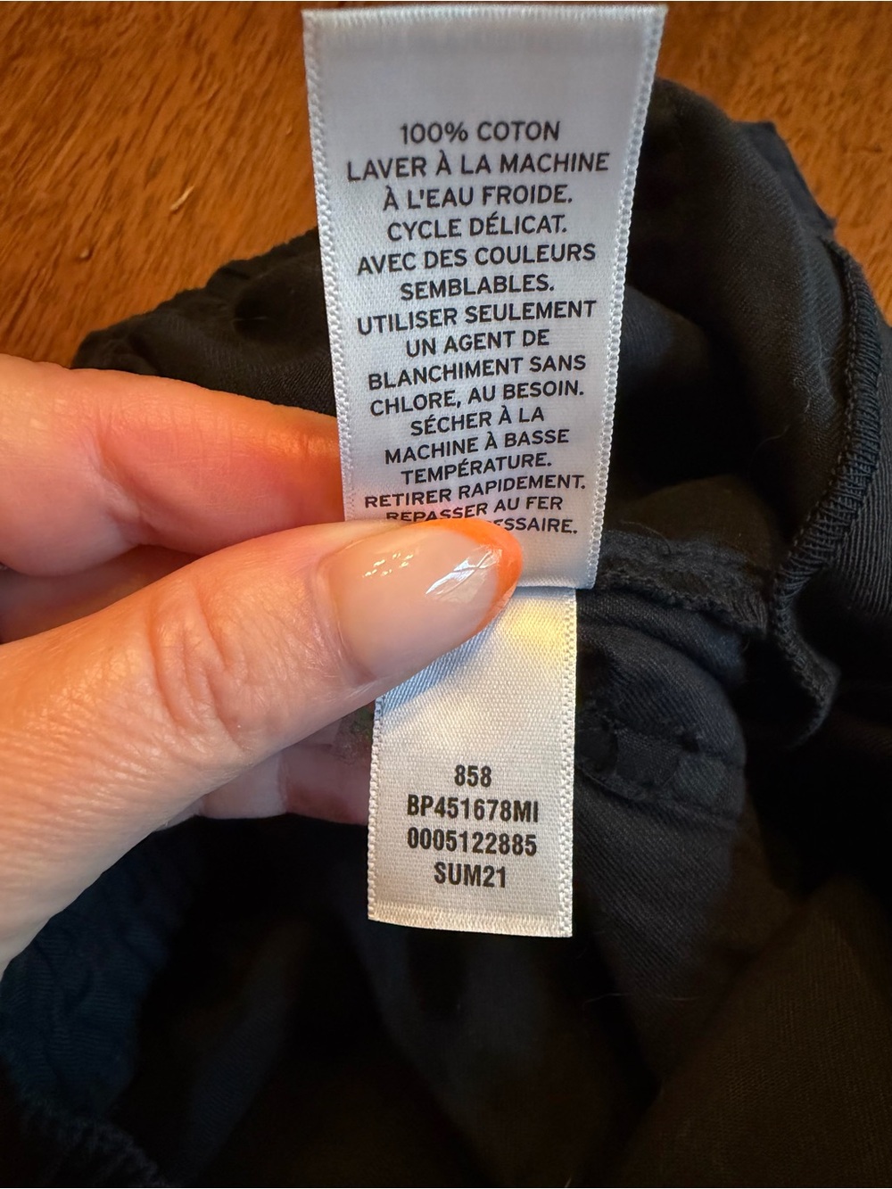 BP Black 4 inch Cotton Elastic Waist Black Utility Shorts- Like New - Picture 8 of 8